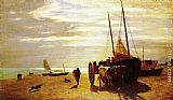 Constant Troyon Beach At Trouville painting